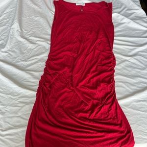Red curvy dress